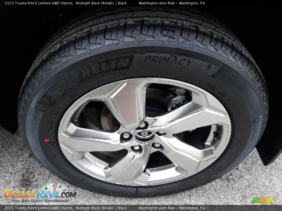2020 Toyota RAV4 Limited AWD Hybrid Midnight Black Metallic / Black Photo #36