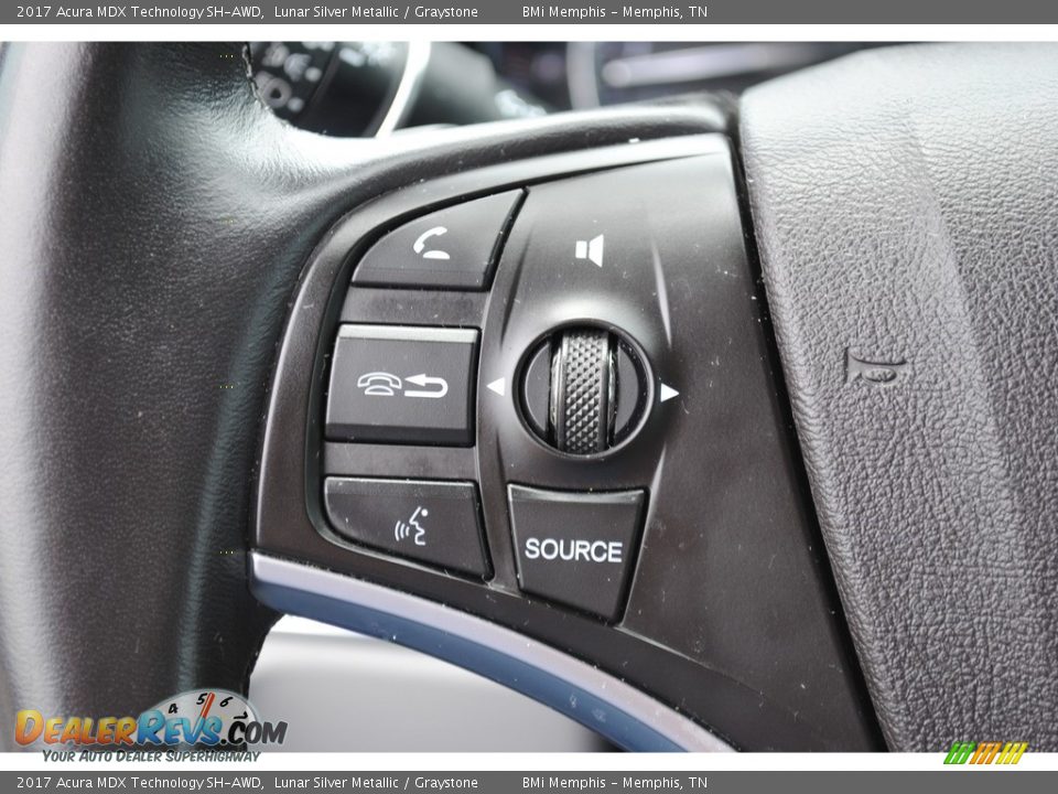2017 Acura MDX Technology SH-AWD Lunar Silver Metallic / Graystone Photo #14