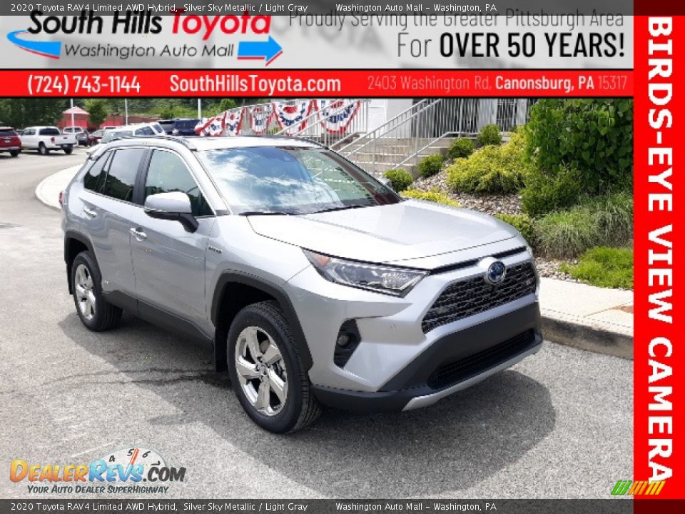 2020 Toyota RAV4 Limited AWD Hybrid Silver Sky Metallic / Light Gray Photo #1