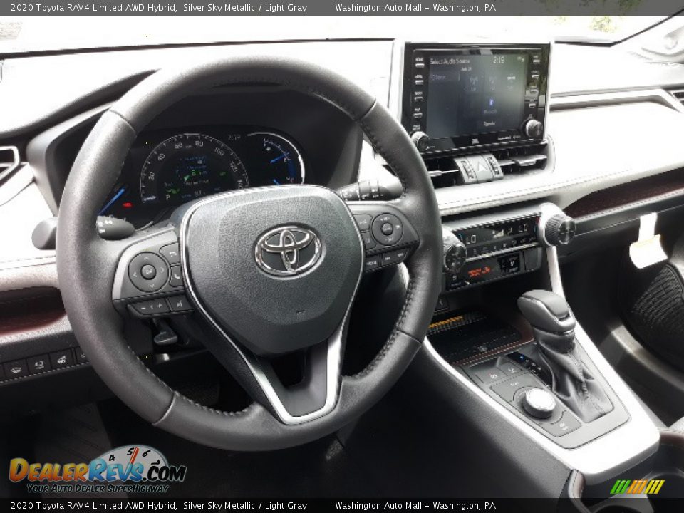 2020 Toyota RAV4 Limited AWD Hybrid Silver Sky Metallic / Light Gray Photo #3