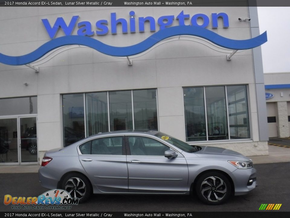 2017 Honda Accord EX-L Sedan Lunar Silver Metallic / Gray Photo #2