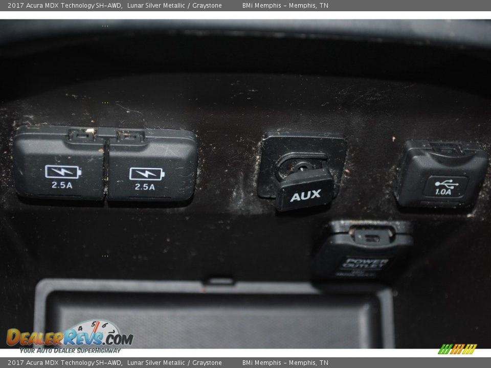 2017 Acura MDX Technology SH-AWD Lunar Silver Metallic / Graystone Photo #21