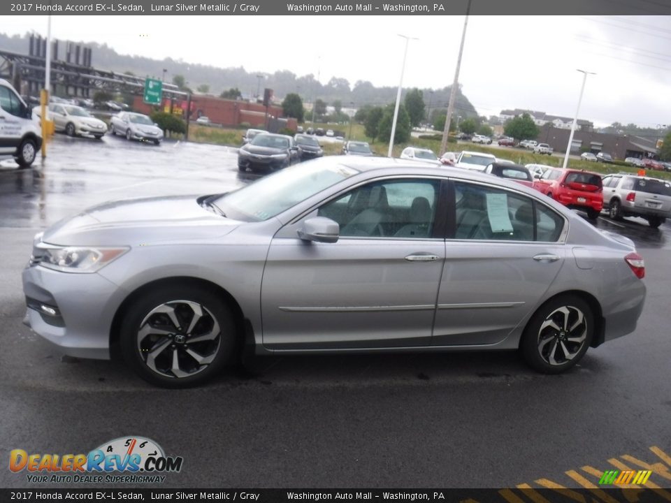 2017 Honda Accord EX-L Sedan Lunar Silver Metallic / Gray Photo #7
