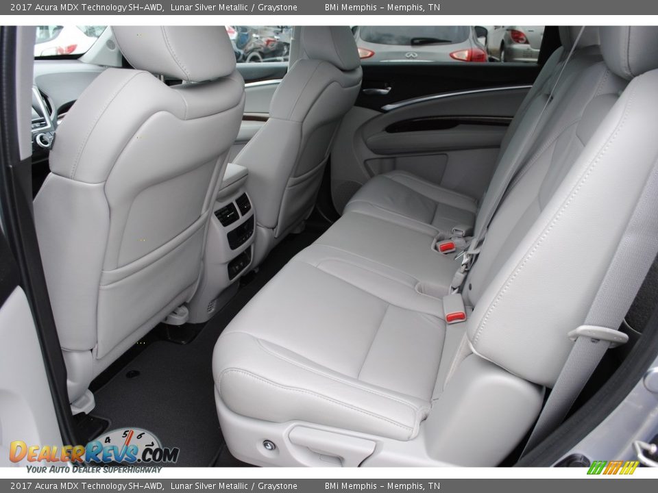 2017 Acura MDX Technology SH-AWD Lunar Silver Metallic / Graystone Photo #25