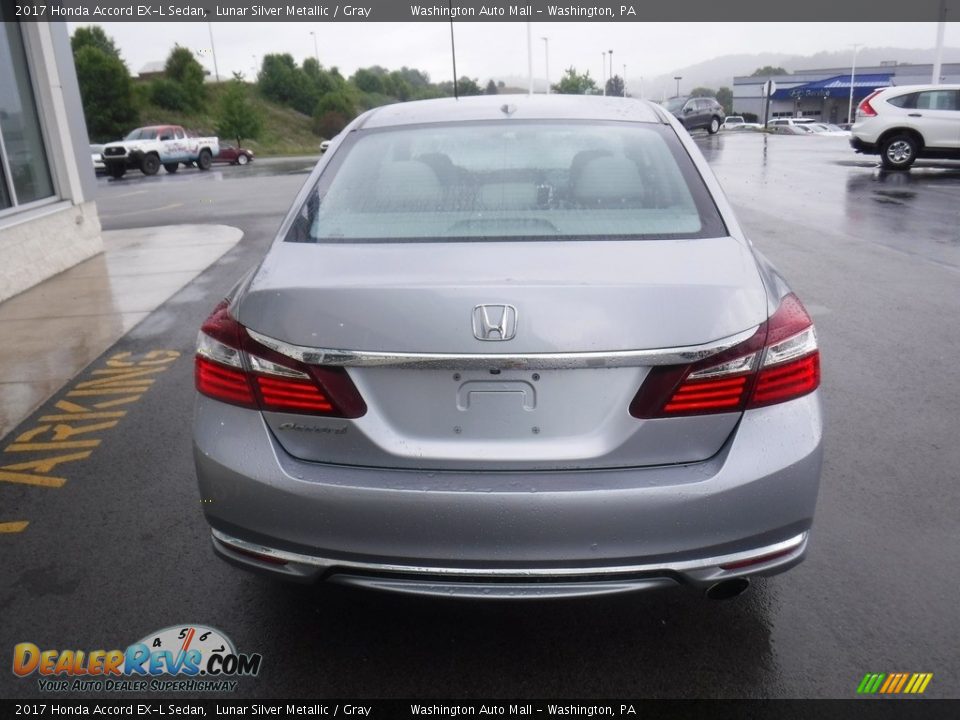 2017 Honda Accord EX-L Sedan Lunar Silver Metallic / Gray Photo #9