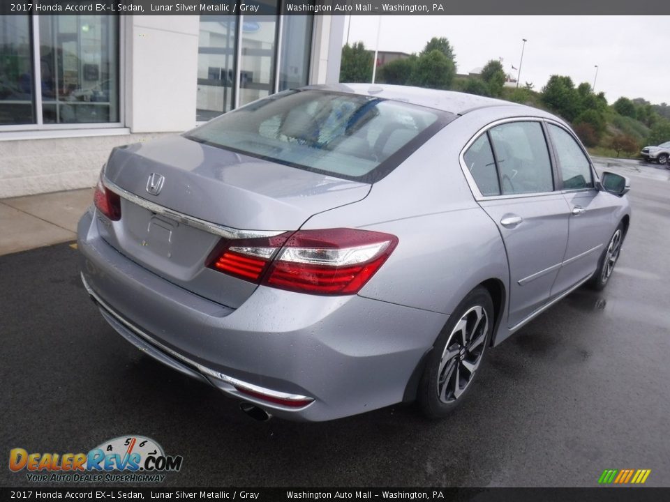2017 Honda Accord EX-L Sedan Lunar Silver Metallic / Gray Photo #10
