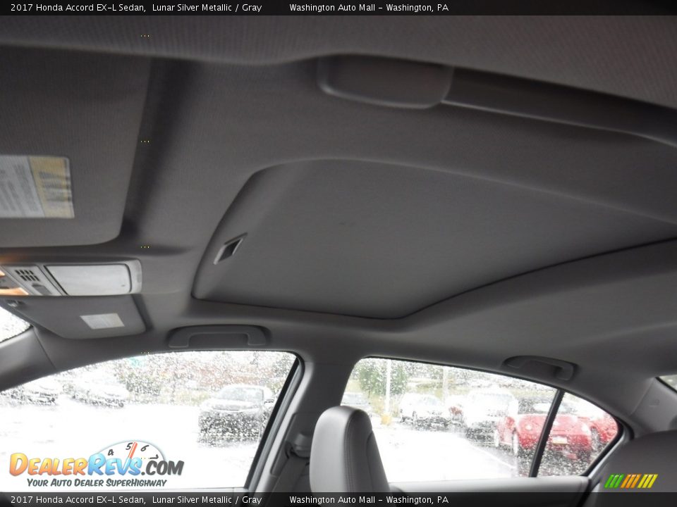 2017 Honda Accord EX-L Sedan Lunar Silver Metallic / Gray Photo #11
