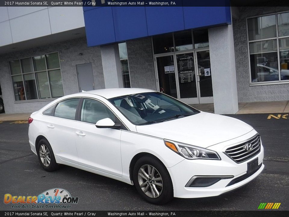 2017 Hyundai Sonata SE Quartz White Pearl / Gray Photo #1