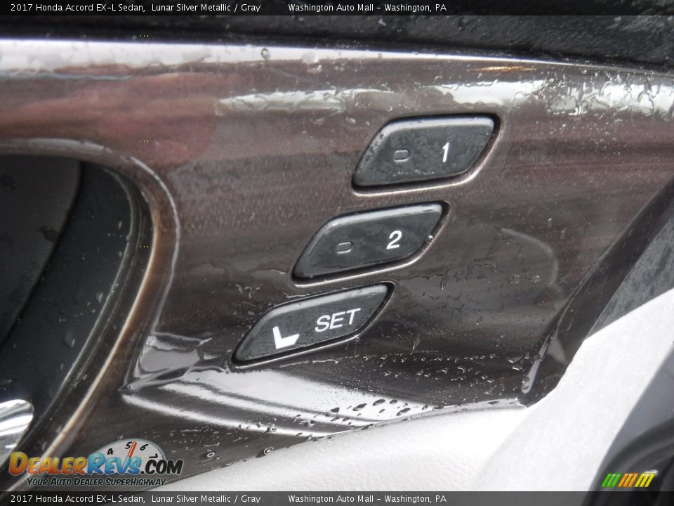 2017 Honda Accord EX-L Sedan Lunar Silver Metallic / Gray Photo #12