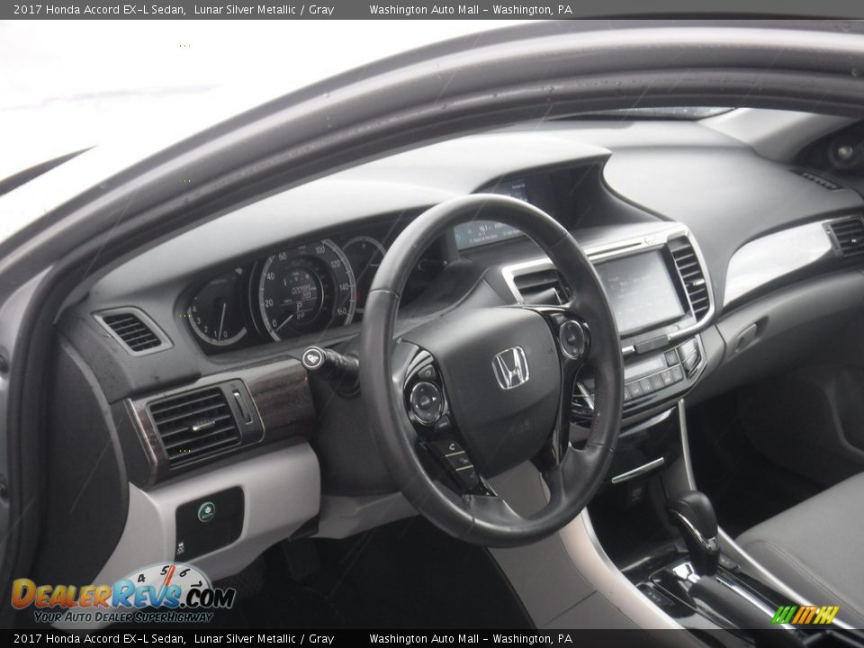 2017 Honda Accord EX-L Sedan Lunar Silver Metallic / Gray Photo #13
