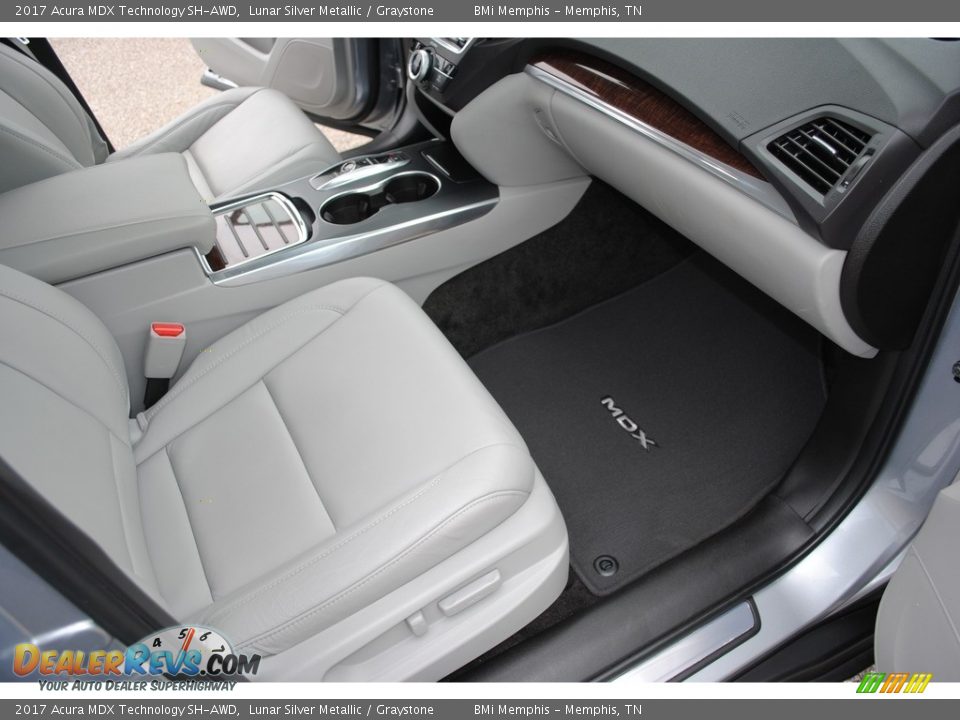 2017 Acura MDX Technology SH-AWD Lunar Silver Metallic / Graystone Photo #32