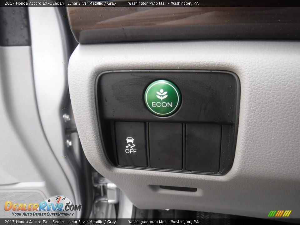 2017 Honda Accord EX-L Sedan Lunar Silver Metallic / Gray Photo #16