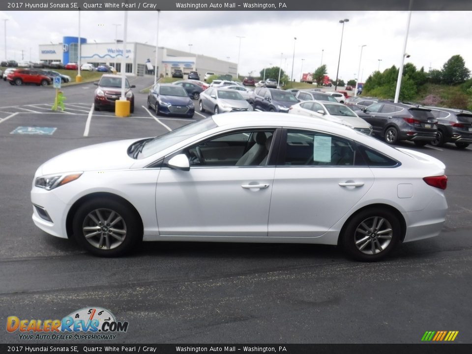 2017 Hyundai Sonata SE Quartz White Pearl / Gray Photo #6
