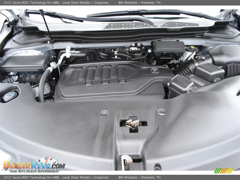 2017 Acura MDX Technology SH-AWD Lunar Silver Metallic / Graystone Photo #34