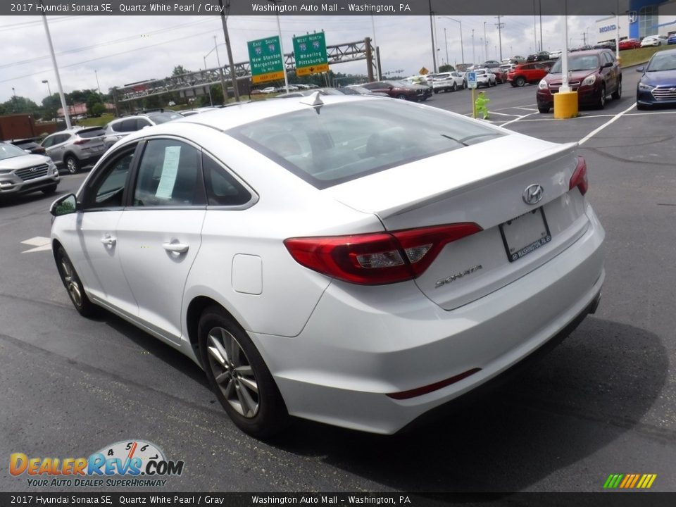 2017 Hyundai Sonata SE Quartz White Pearl / Gray Photo #7
