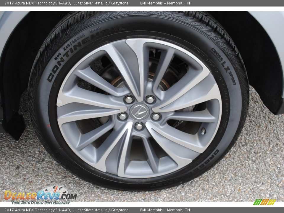 2017 Acura MDX Technology SH-AWD Lunar Silver Metallic / Graystone Photo #35