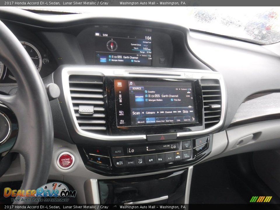 2017 Honda Accord EX-L Sedan Lunar Silver Metallic / Gray Photo #18