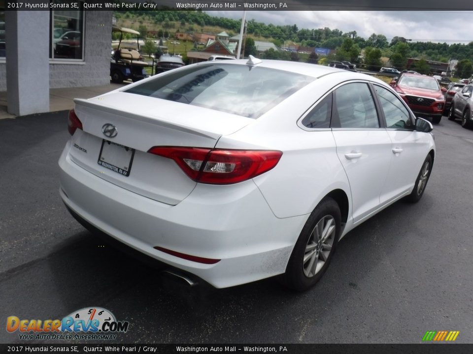 2017 Hyundai Sonata SE Quartz White Pearl / Gray Photo #9
