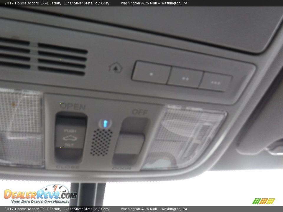 2017 Honda Accord EX-L Sedan Lunar Silver Metallic / Gray Photo #21