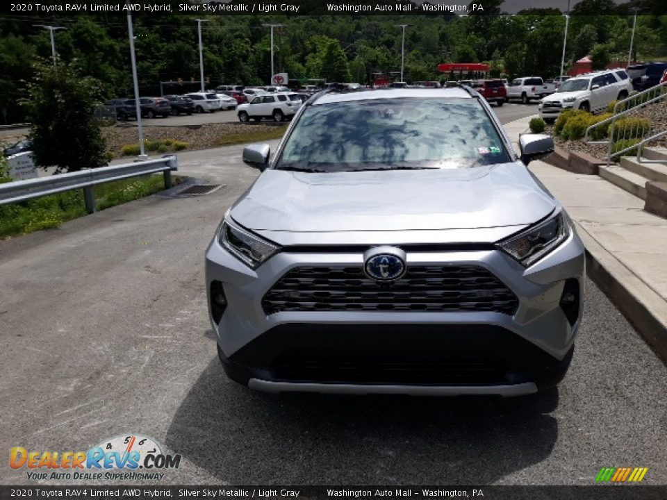 2020 Toyota RAV4 Limited AWD Hybrid Silver Sky Metallic / Light Gray Photo #26