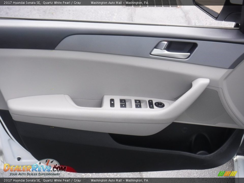 2017 Hyundai Sonata SE Quartz White Pearl / Gray Photo #11