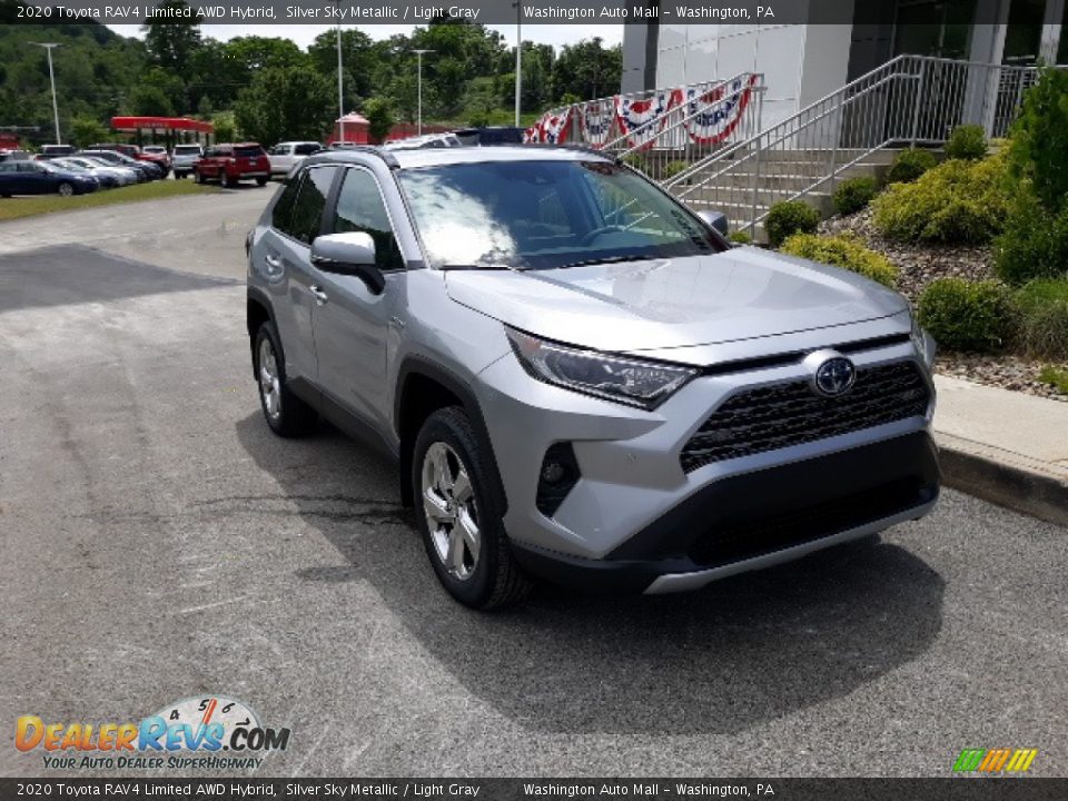 2020 Toyota RAV4 Limited AWD Hybrid Silver Sky Metallic / Light Gray Photo #27