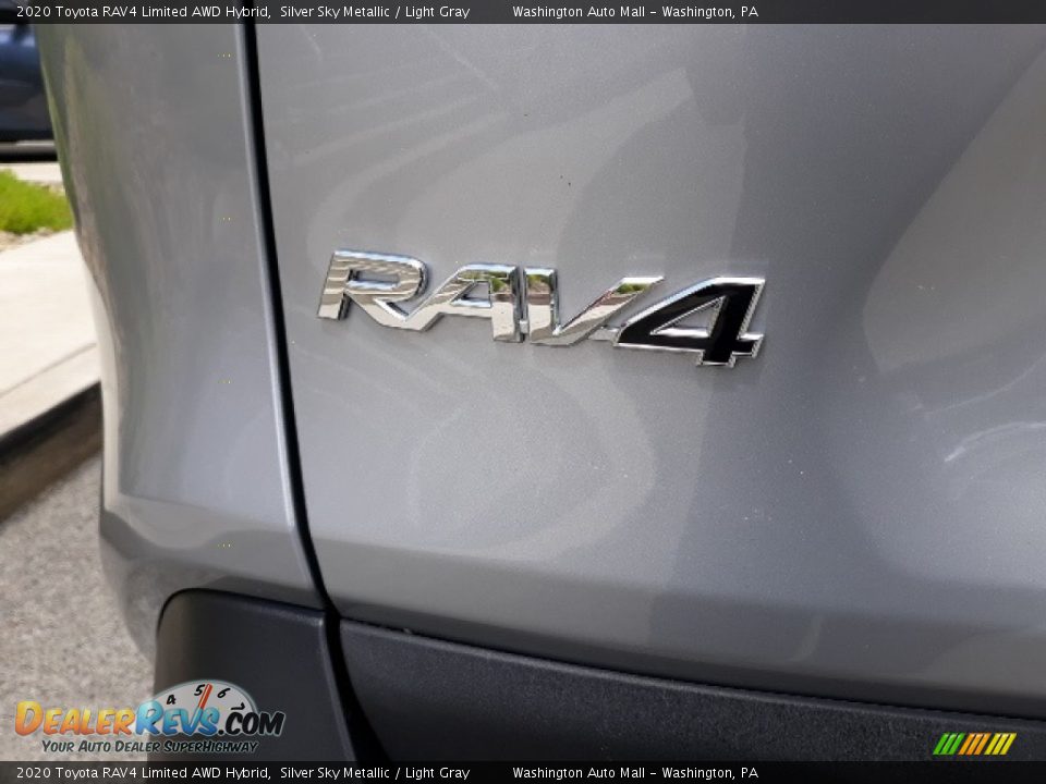 2020 Toyota RAV4 Limited AWD Hybrid Silver Sky Metallic / Light Gray Photo #30