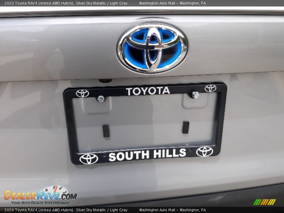 2020 Toyota RAV4 Limited AWD Hybrid Silver Sky Metallic / Light Gray Photo #31