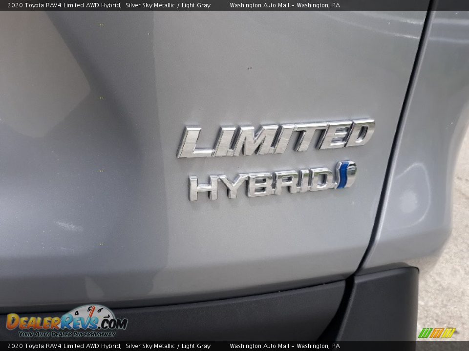 2020 Toyota RAV4 Limited AWD Hybrid Silver Sky Metallic / Light Gray Photo #32
