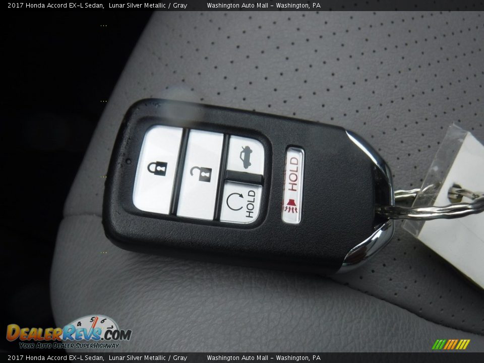 2017 Honda Accord EX-L Sedan Lunar Silver Metallic / Gray Photo #26