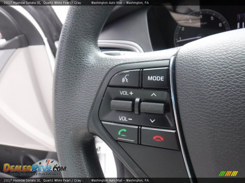 2017 Hyundai Sonata SE Quartz White Pearl / Gray Photo #21