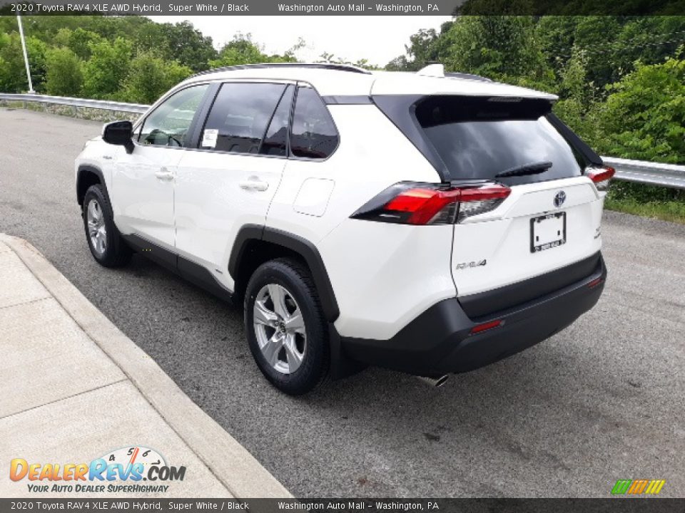 2020 Toyota RAV4 XLE AWD Hybrid Super White / Black Photo #2