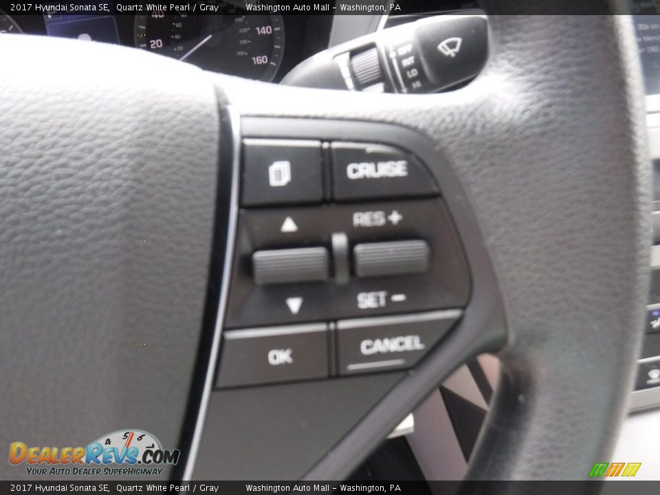 2017 Hyundai Sonata SE Quartz White Pearl / Gray Photo #22