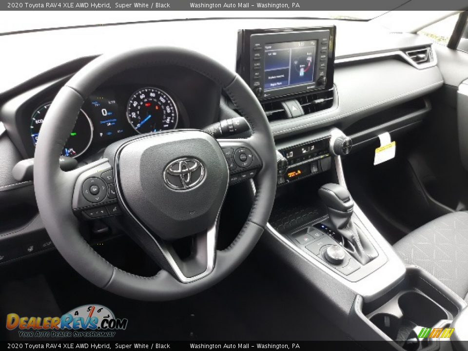 2020 Toyota RAV4 XLE AWD Hybrid Super White / Black Photo #3