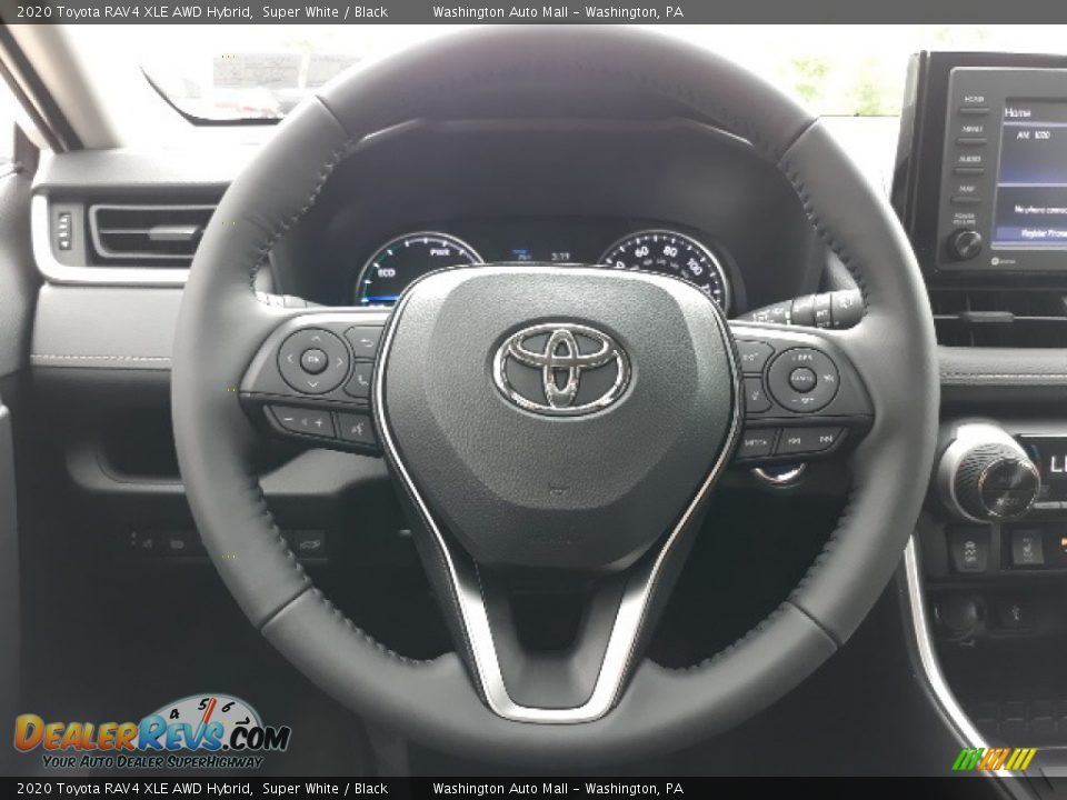 2020 Toyota RAV4 XLE AWD Hybrid Super White / Black Photo #4