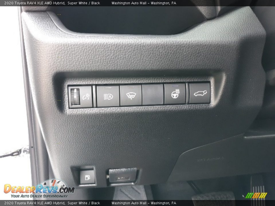 2020 Toyota RAV4 XLE AWD Hybrid Super White / Black Photo #11