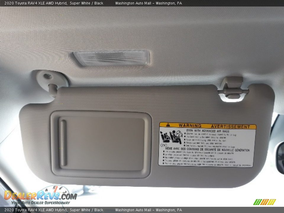 2020 Toyota RAV4 XLE AWD Hybrid Super White / Black Photo #16