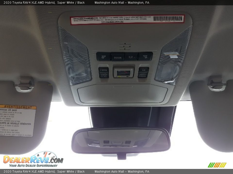2020 Toyota RAV4 XLE AWD Hybrid Super White / Black Photo #17