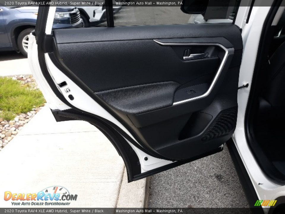 2020 Toyota RAV4 XLE AWD Hybrid Super White / Black Photo #27