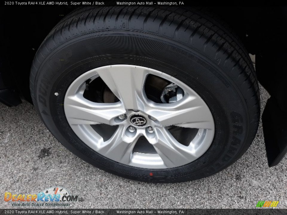 2020 Toyota RAV4 XLE AWD Hybrid Super White / Black Photo #28
