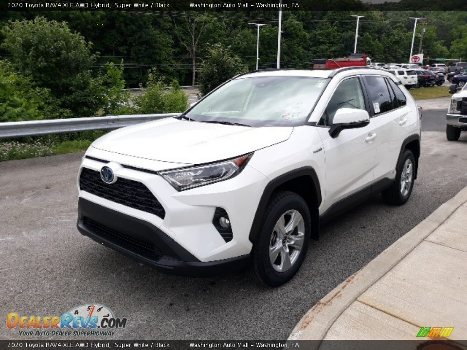 2020 Toyota RAV4 XLE AWD Hybrid Super White / Black Photo #29