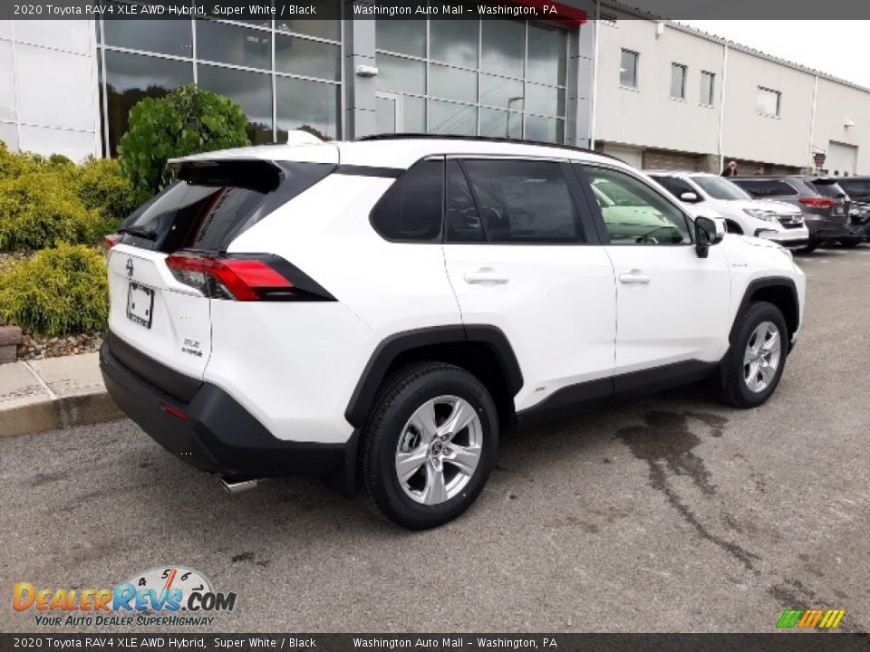 2020 Toyota RAV4 XLE AWD Hybrid Super White / Black Photo #32