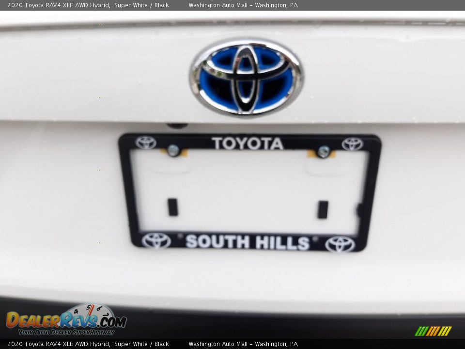 2020 Toyota RAV4 XLE AWD Hybrid Super White / Black Photo #35