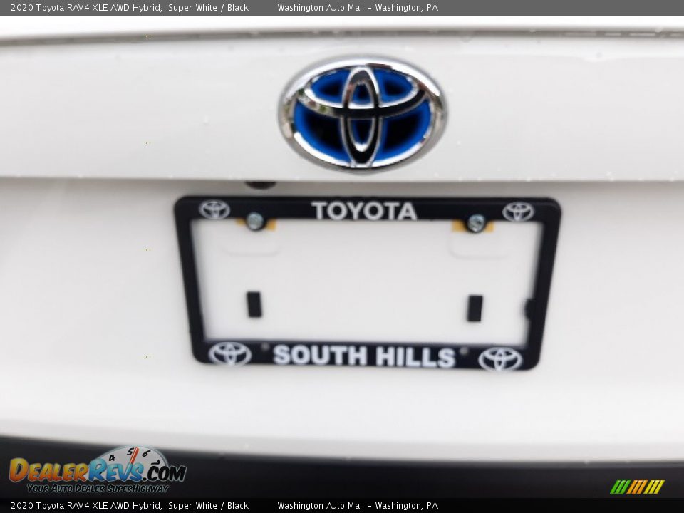2020 Toyota RAV4 XLE AWD Hybrid Super White / Black Photo #35