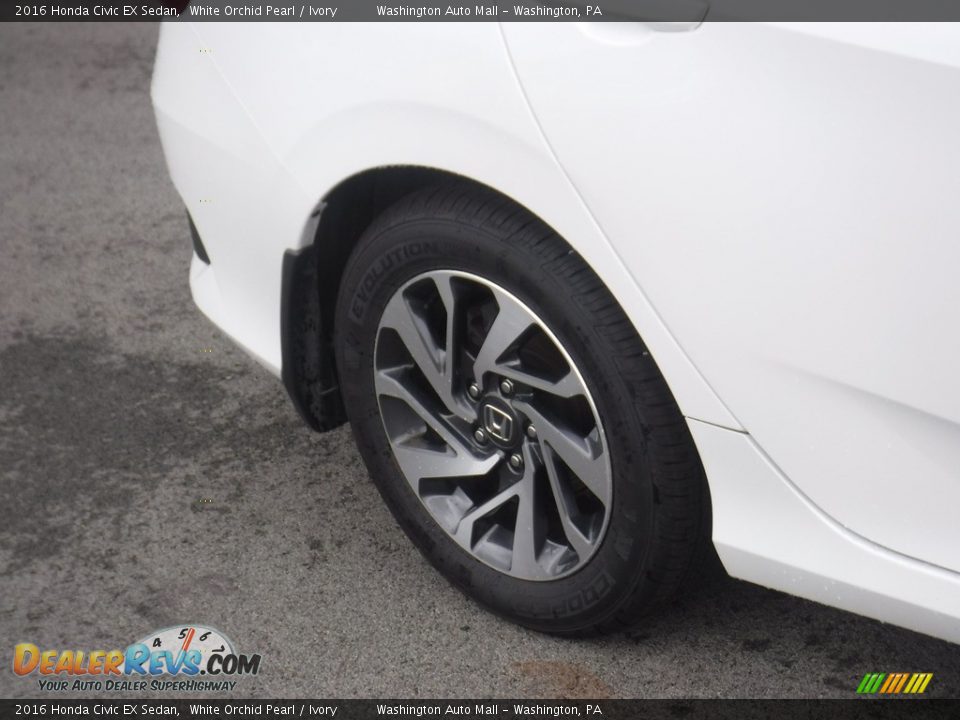 2016 Honda Civic EX Sedan White Orchid Pearl / Ivory Photo #3