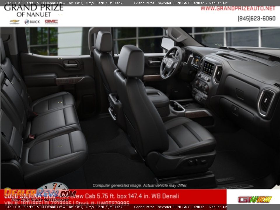 2020 GMC Sierra 1500 Denali Crew Cab 4WD Onyx Black / Jet Black Photo #5