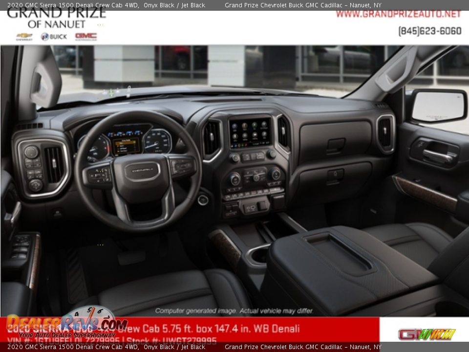2020 GMC Sierra 1500 Denali Crew Cab 4WD Onyx Black / Jet Black Photo #6