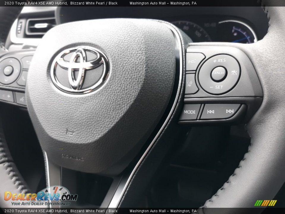 2020 Toyota RAV4 XSE AWD Hybrid Blizzard White Pearl / Black Photo #6