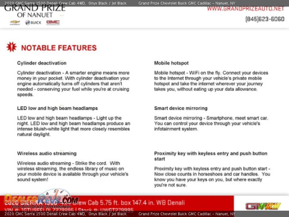 2020 GMC Sierra 1500 Denali Crew Cab 4WD Onyx Black / Jet Black Photo #9