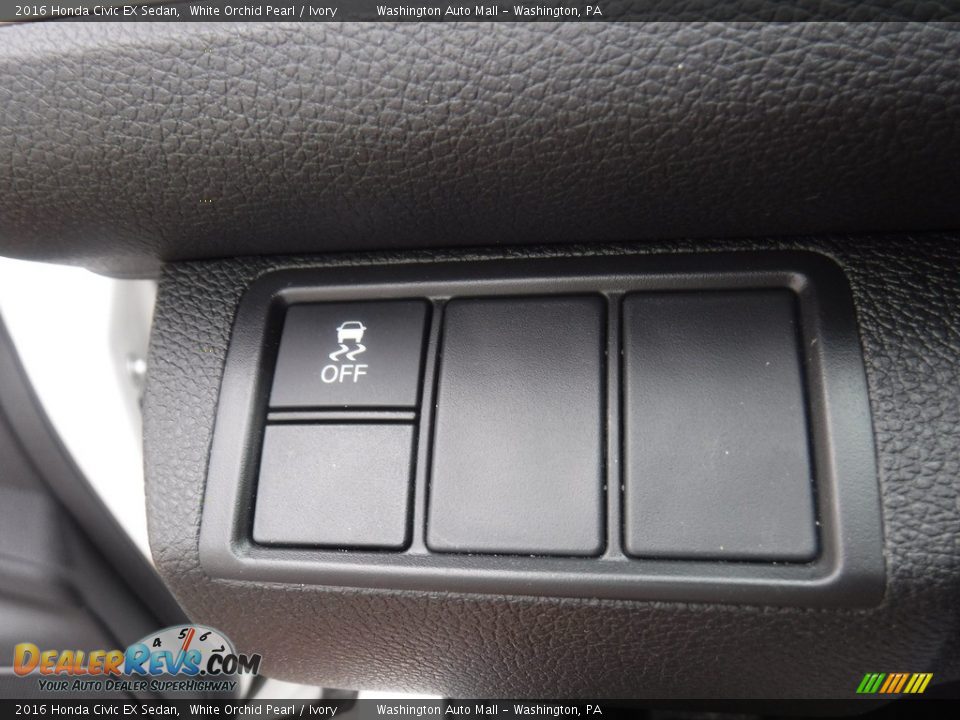 2016 Honda Civic EX Sedan White Orchid Pearl / Ivory Photo #16
